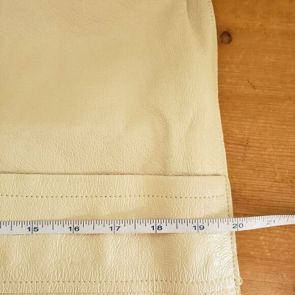 Club Monaco NWT XSmall Bone Tumbled Leather Jacket - Picture 13 of 17